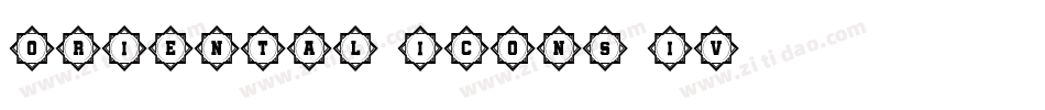 Oriental Icons IV字体转换